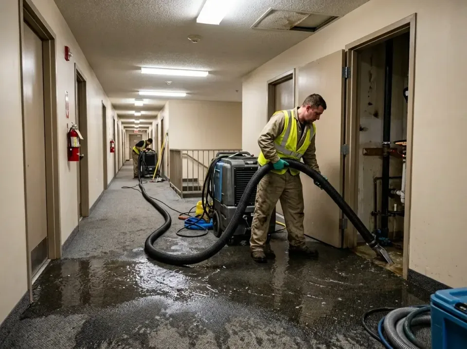 multi-unit-apartment-hallway-f-005 — frequently asked questions, Emergency Burst Pipe Water Extraction & Removal in River Fa…